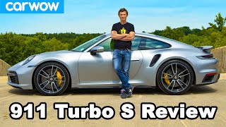 Porsche 911 Turbo S 2021 review  see how quick it REALLY is to 60mph [upl. by Rorke]