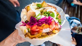 Tel Aviv Food Tour  BEST Sabich Hummus and Lamb Pita  Middle Eastern Israeli Food [upl. by Licha]