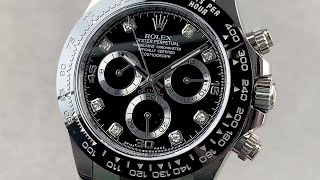 Rolex Daytona 116519LN White Gold Oysterflex Rolex Watch Review [upl. by Dolli]