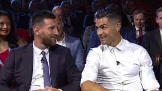 Lionel Messi amp Cristiano Ronaldo Joke At UEFA Champions League Draw [upl. by Igig]