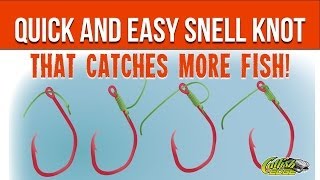 Snell Knot Quick and Easy Way Of Snelling A Hook [upl. by Mintz]