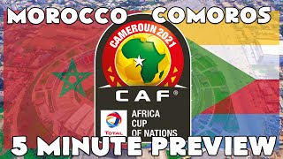 AFRICA CUP OF NATIONS  MOROCCO vs COMOROS [upl. by Ahsenad]