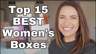 15 BEST SUBSCRIPTION BOXES FOR WOMEN  so many Ive never unboxed before [upl. by Acirretal]