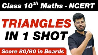 TRIANGLES in One Shot  Maths  Class 10th Board Exam [upl. by Eberly752]