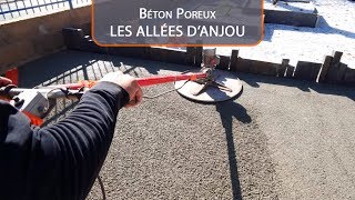 Béton poreux  LES ALLEES DANJOU [upl. by Ahseem]