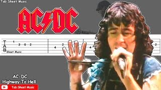 ► Easy Highway To Hell  ACDC  Guitar Lesson ✎ FREE TAB [upl. by Renrut]