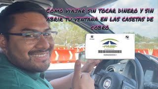 Como viajar seguros sin contacto en las casetas de cobro de las autopistas 🛣 de México con PASE [upl. by Hauge]