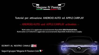 Renault  Attivazione Android Auto e CarPlay su RLink 2 [upl. by Esenaj758]