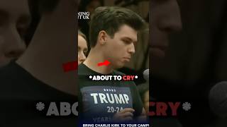 Charlie Kirk Makes a WOKE Activist CRY shorts charliekirk debate [upl. by Annoled377]