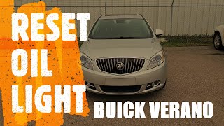 Buick Verano  How to Reset Oil Life 2012  2017 [upl. by Mohandas654]