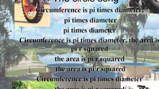 Circumference is pi times diameter song [upl. by Ly]