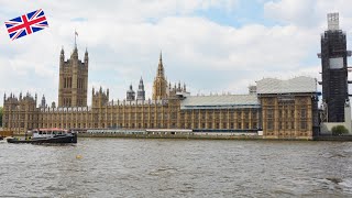 HOUSES OF PARLIAMENT PALACE OF WESTMINSTER IN LONDON 4K [upl. by Little]