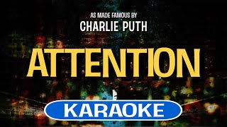 Attention Karaoke  Charlie Puth [upl. by Jone202]