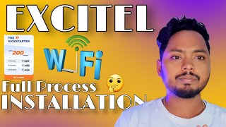 EXCITEL FIBER BROADBAND FULL INSTALLATION Process 200 excitel membership experience [upl. by Onilecram]