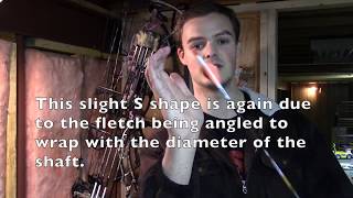 Two Minute Tip Arrow Fletching Offset and Helical Differences [upl. by Ainit]