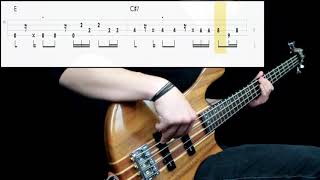 ABBA  Dancing Queen Bass Cover Play Along Tabs In Video [upl. by Scopp]