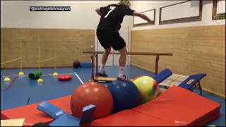 Swiss skier executes insane workout  ESPN [upl. by Schear]