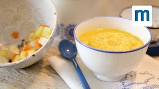 Countrystyle chicken purée  Weaning with Annabel Karmel [upl. by Lazare]