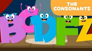 My First Letters  Consonants For Kids [upl. by Ecirtemed]