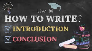 Essay Help  How To Write Introduction amp Conclusion [upl. by Hirza]