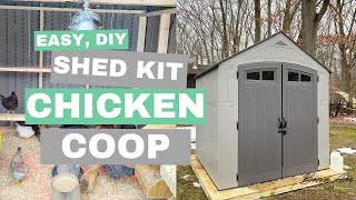 DIY Chicken Coop from a Resin Shed Kit [upl. by Higginson475]