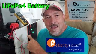 Felicity Solar LifePo4 Lithium Battery Uncrate and Features [upl. by Honoria]