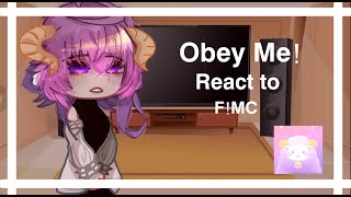 Obey me react to FMC  Read pin comment ‼️ [upl. by Seidnac533]