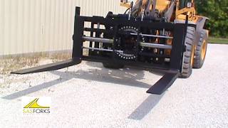 SAS FORKS Ultimate Adjustable Hydraulic Tilt or Rotate Option Pallet Forks [upl. by Pascia]