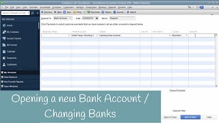 Add a New Bank Account in QuickBooks Switching Banks [upl. by Tanya]