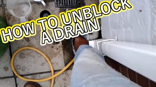 HOW TO UNBLOCK A DRAIN WITHOUT SPENDING MONEY [upl. by Elmajian832]