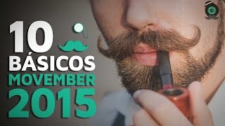 10 Bigotes básicos para Movember 2015 [upl. by Clower]