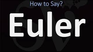 How to Pronounce Euler CORRECTLY [upl. by Wedurn744]