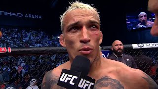 Charles Oliveira Octagon Interview  UFC 280 [upl. by Idnat]