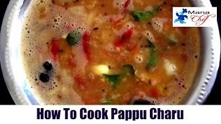 Pappu Charu Andhra Style Cooking Recipe [upl. by Margetts160]