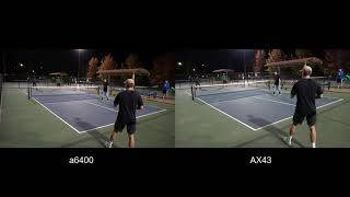 Pickleball camera compare Sony a6400 vs Sony FDRAX43 [upl. by Whetstone]