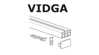 HOW TO INSTALL IKEA VIDGA RAIL TRIPLE TRACK [upl. by Aseela]