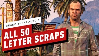 GTA 5  All 50 Letter Scrap Locations [upl. by Yentyrb]