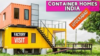 Shipping Container Factory tour  Porta cabins Manufacturers HYDERABAD  Prefab homes  Porta cabin [upl. by Sherie682]