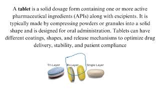 Tablet Dosage Form Part 1 pharmacy pharmaceutics reels [upl. by Drawdesemaj]