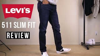 Levis 511 Mens Denim Dark Wash Jeans Review [upl. by Nami]