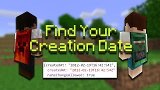 How To Find Your Minecraft Account Creation Date UPDATED [upl. by Calandra]