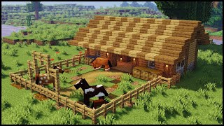 Minecraft How to Build a Horse Stable [upl. by Saum821]