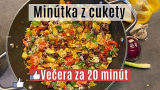 Rýchla a chutná cuketová panvica Minútka z cukety Cuketové špagety Večera za 20 minút [upl. by Zobkiw601]