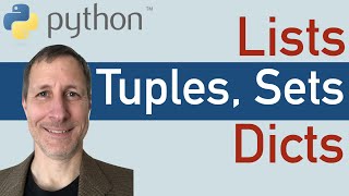 Python Data Structures  Lists Tuples Sets amp Dictionaries tutorial [upl. by Janette29]