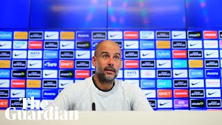 Pep Guardiola frustrated by Benjamin Mendys 330am nightclub outing I am not his father [upl. by Harman]