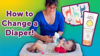 How to Diaper a Baby  Babylist [upl. by Betsy]