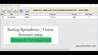 How to use Research Download tool to backup Unisoc  Spreadtrum firmware [upl. by Atteuqahc]