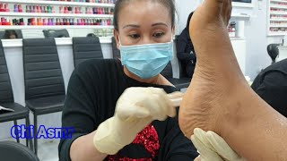 Pedicure done by a Pedicurist  Pedicure [upl. by Ecirpac]