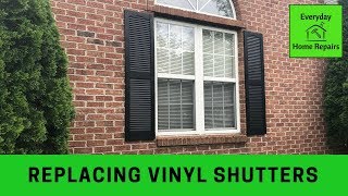 How to Replace Vinyl Shutters [upl. by Loralyn]