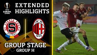 Sparta Prague vs AC Milan Extended Highlights  UCL on CBS Sports [upl. by Leuas]